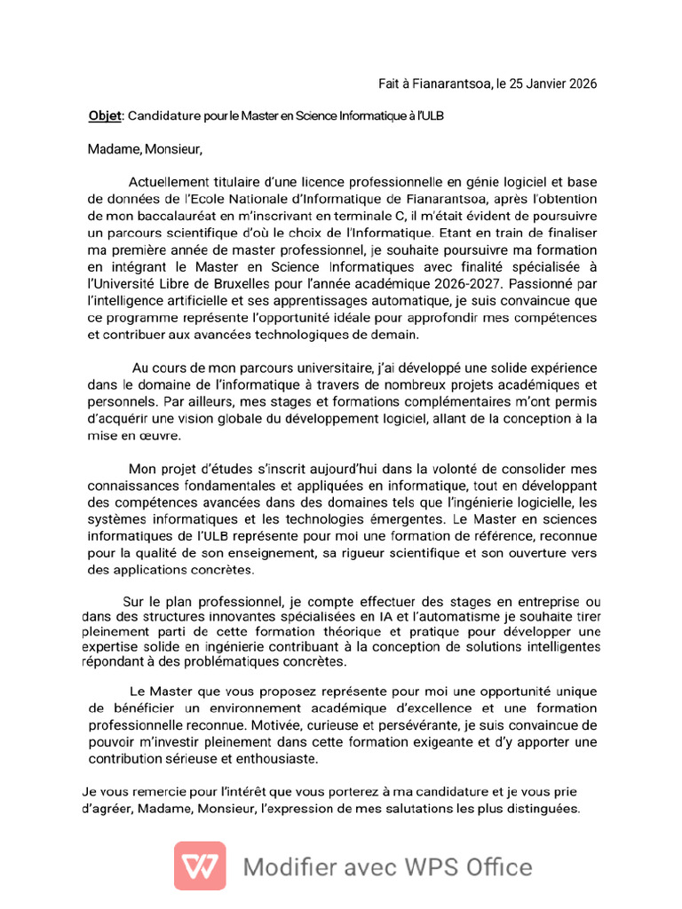 LM Daniella Science Informatique ULB | PDF