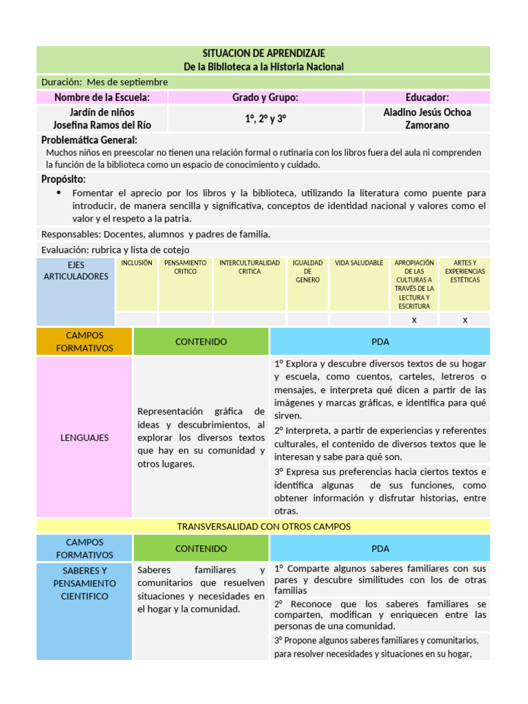 Plan Septiembre | PDF | Educación de la primera infancia