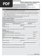 NSW Vehicle Registration Application Form | PDF | Vehicle Registration ...