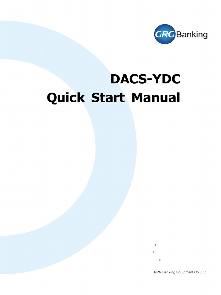 Ydc Quick Start Manual | PDF | Personal Identification Number ...