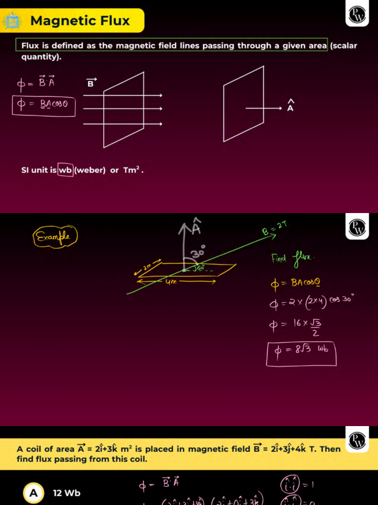 Electromagnetic Induction - Class Notes | PDF