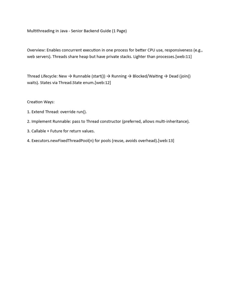 Multithreading in Java | PDF
