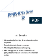 Jenis-Jenis Bahan 3D