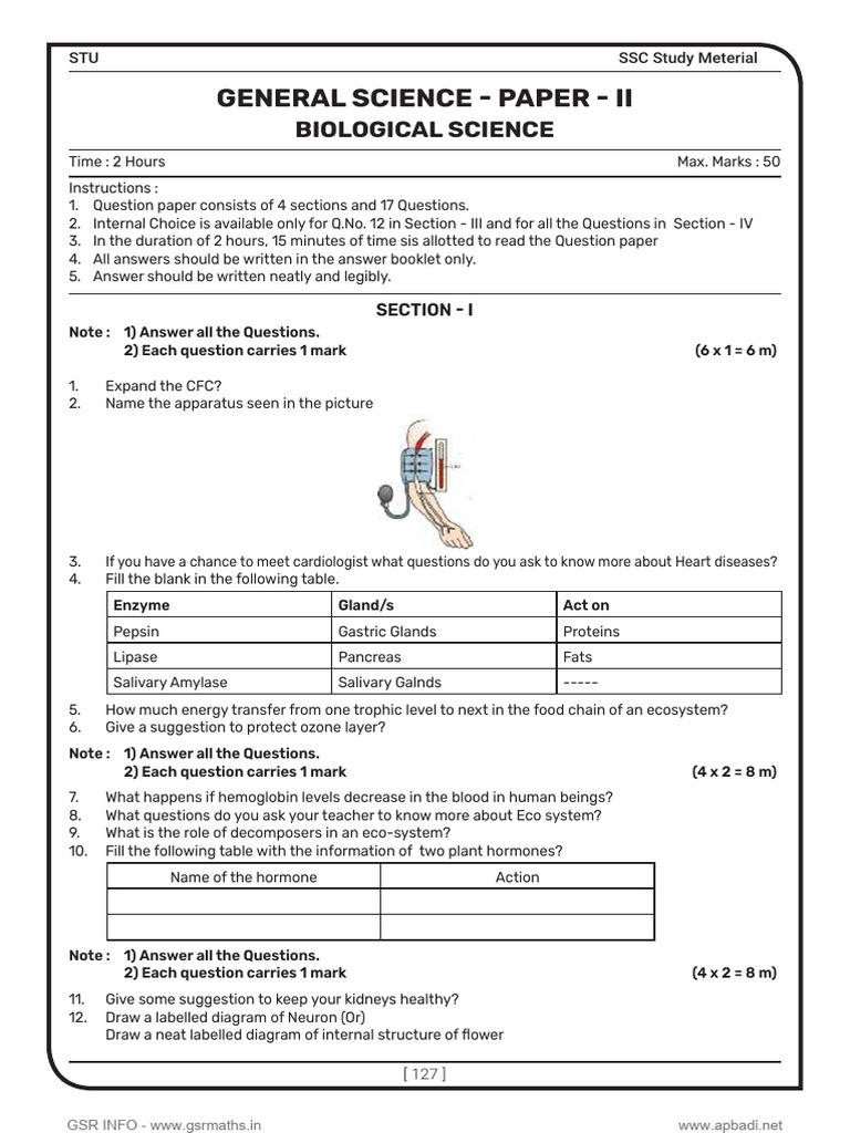 SSC 2025 Model Paper by STU | PDF