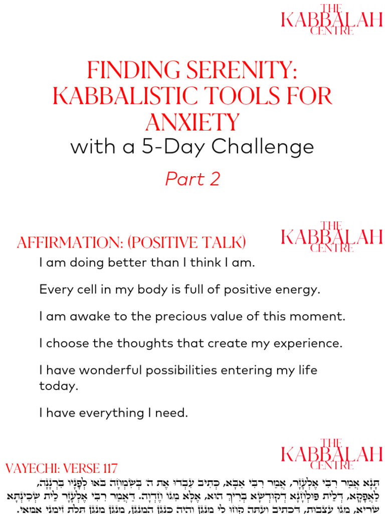 Overcoming Anxiety Part 2 | PDF