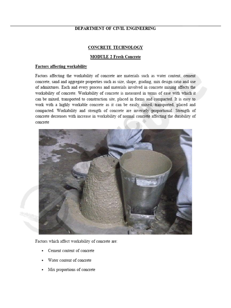 CT MODULE 2 - Watermark | PDF | Concrete | Cement