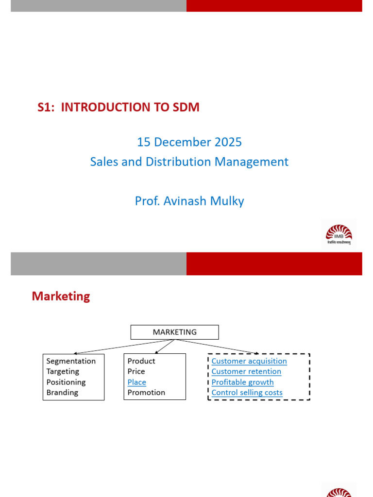 SDM S1 | PDF