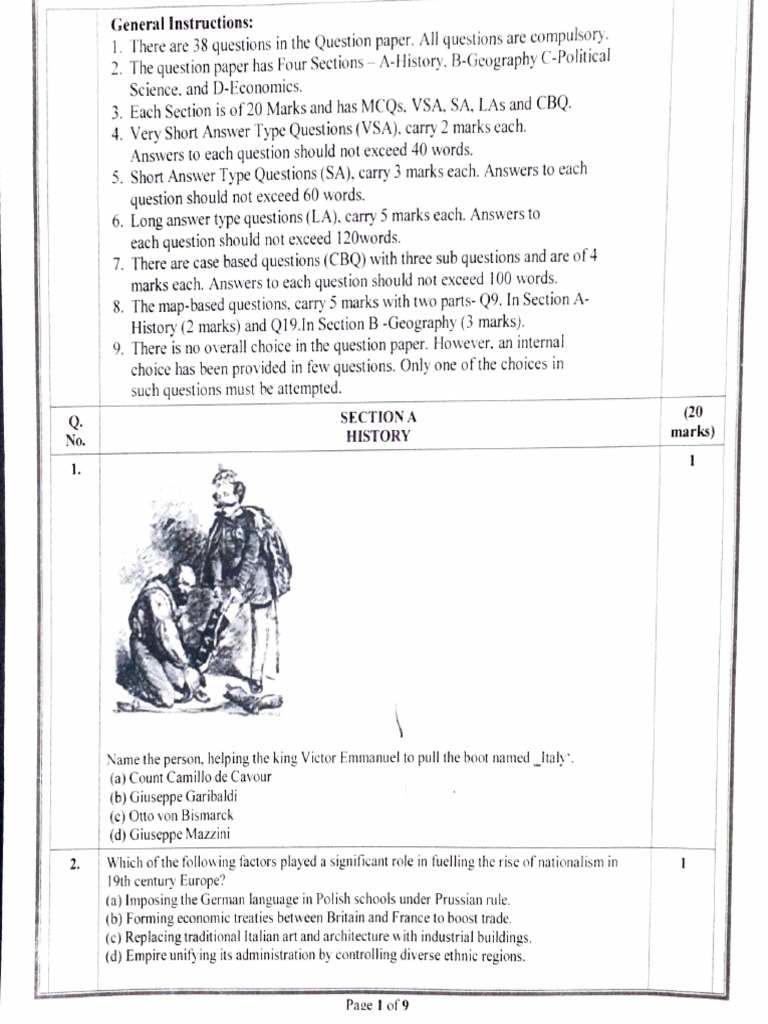 SST Sample Paper-6 | PDF