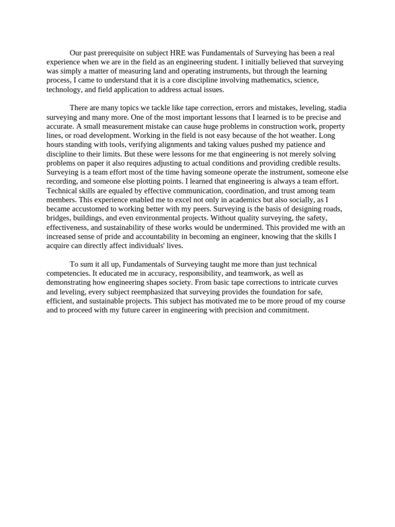 Hre Reflection Paper | PDF
