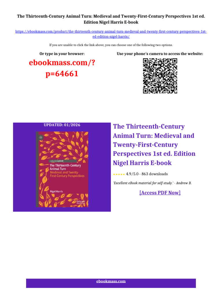 The Thirteenth-Century Animal Turn: Medieval and Twenty-First-Century ...
