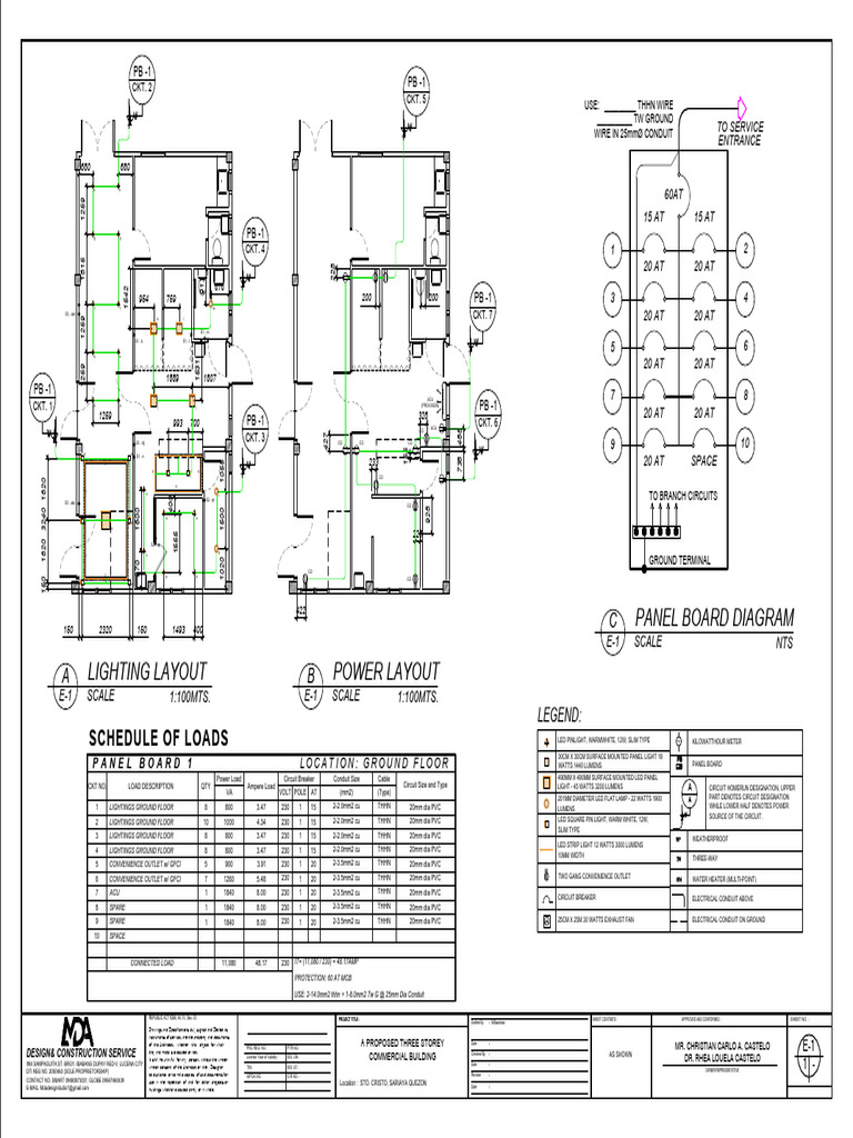 Electrical Plan | PDF | Electromagnetism | Equipment