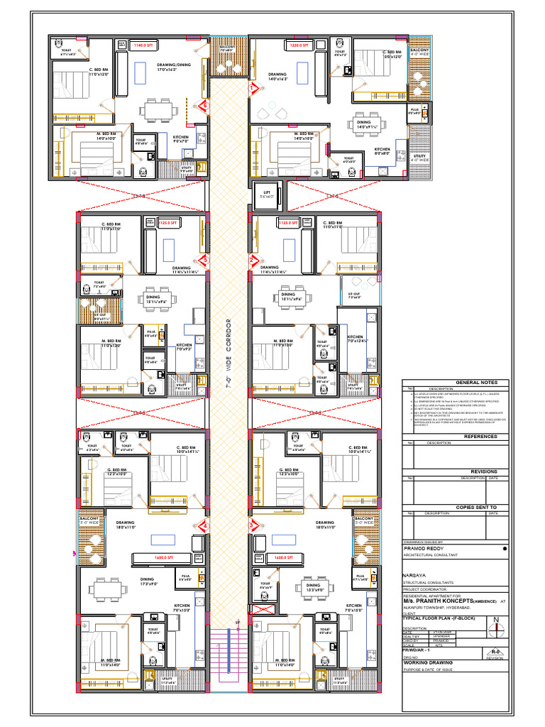 Typical Floor Plan (F-Block) | PDF