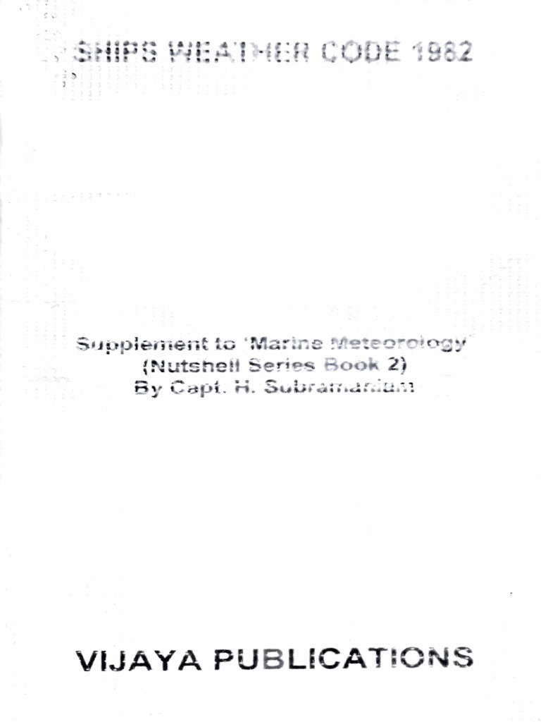 Ships Weather Code 2026 | PDF