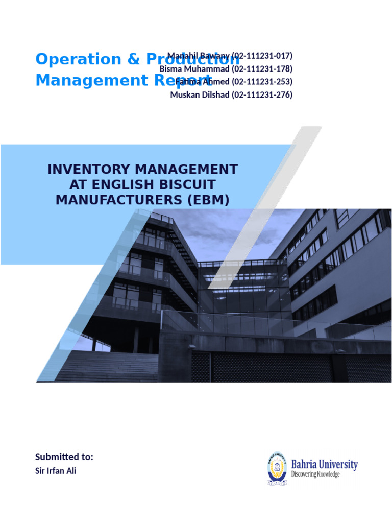 Inventory Management OPM | PDF | Inventory | Business