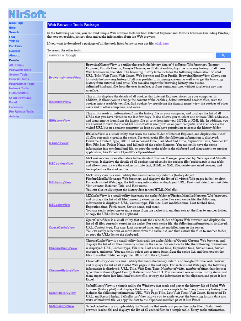 Freeware Web Browser Tools Package | PDF | World Wide Web | Internet & Web