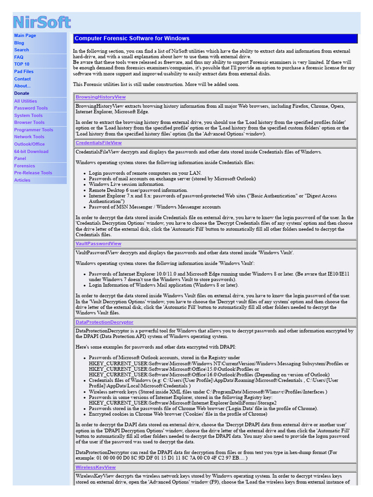 Computer Forensics Software For Windows | PDF | Command Line Interface ...