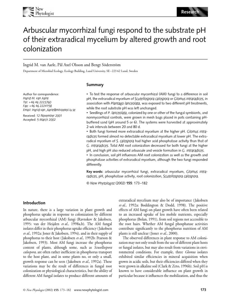 Curated visual reference: Arbuscular Mycorrhizal Fungi Respond To The Substrate Ph Of Their Photo Inspiration