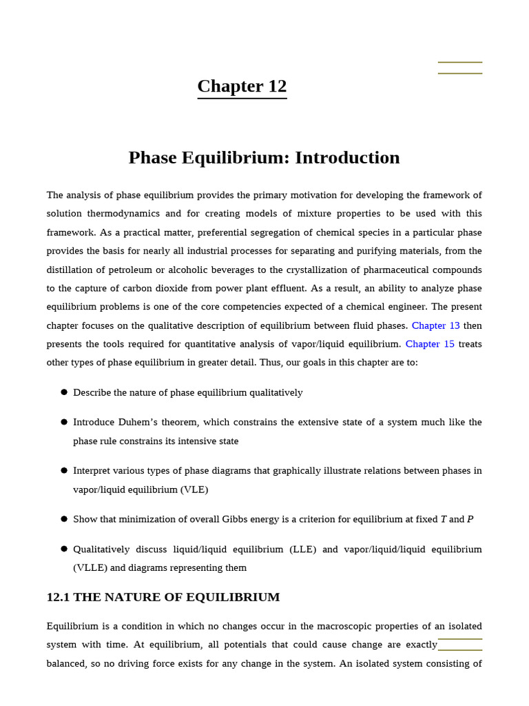 Introduction To Chemical Engineering Thermodynamic... - (PHASE ...