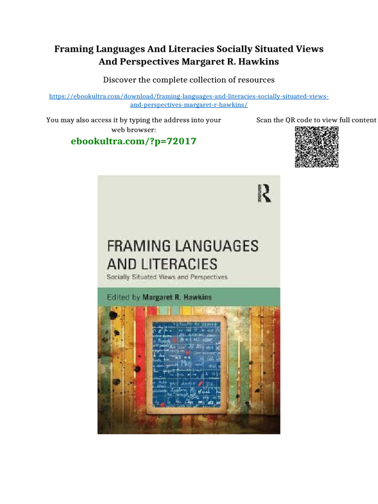 Framing Languages and Literacies Socially Situated Views and ...