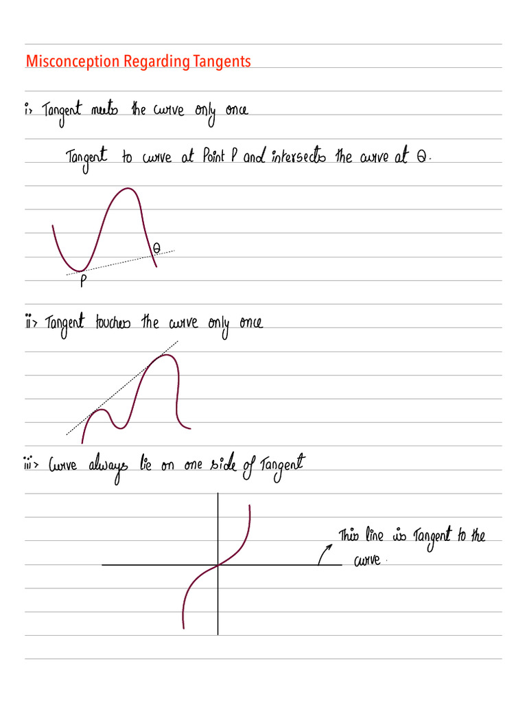 Misconception Regarding Tangents | PDF