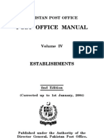 Pakistan Post Office Manual Guide