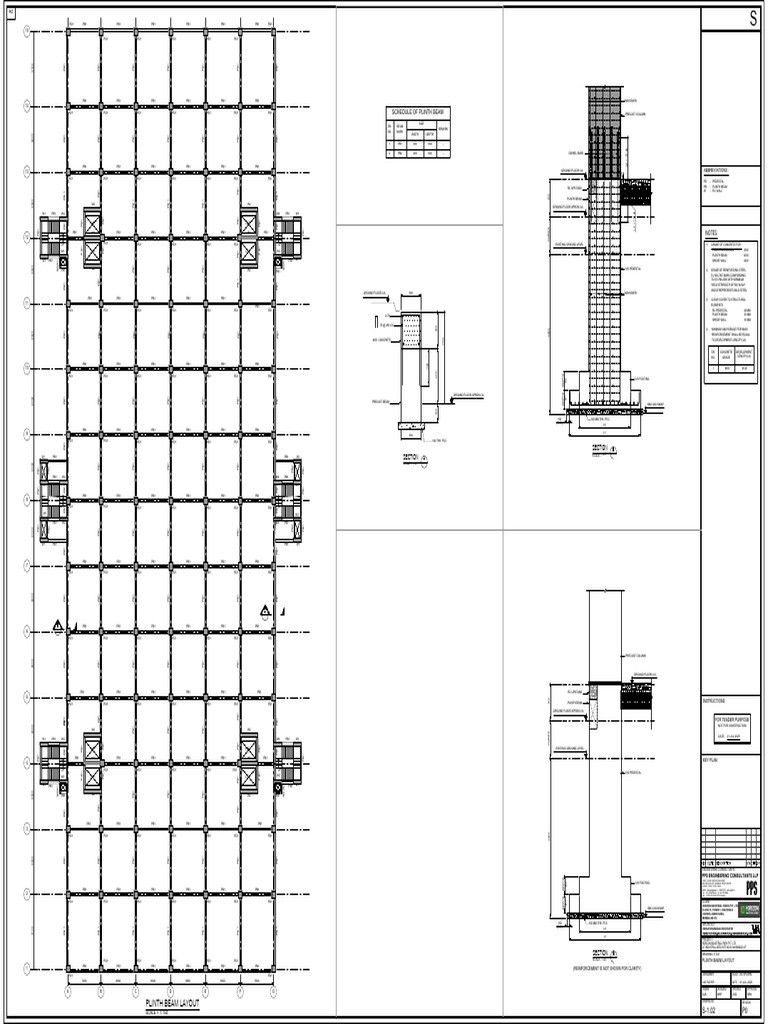 S-1.02 - Plinth Beam Layout | PDF | Building Engineering | Building