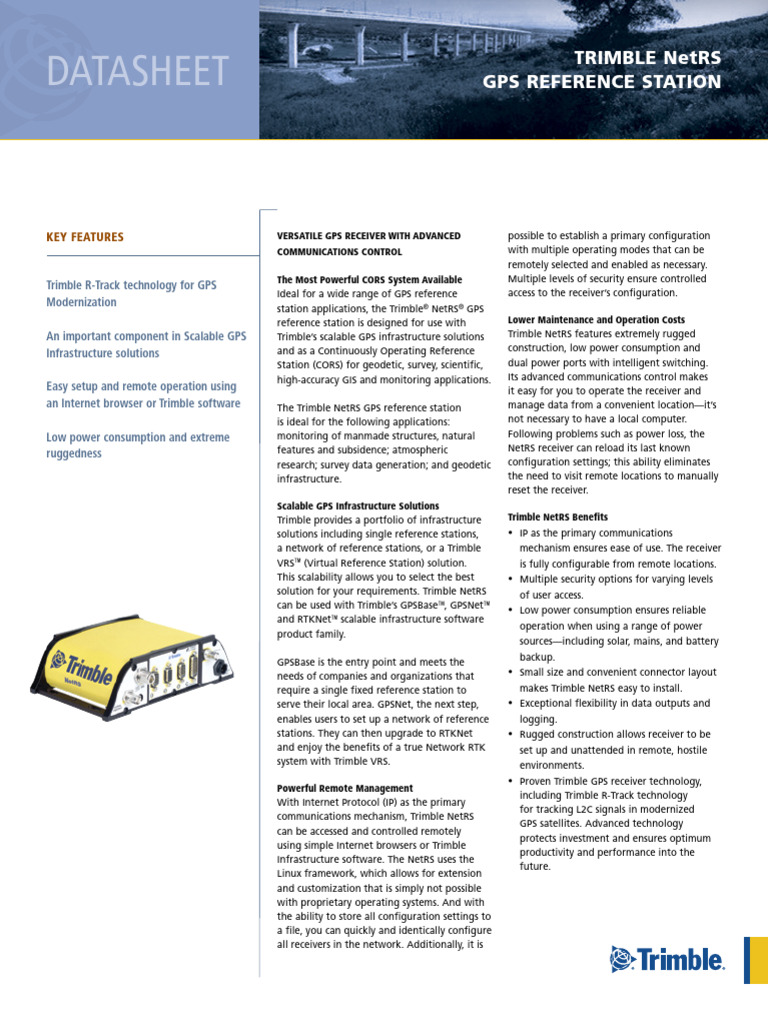 Trimble Net Rs | PDF | Global Positioning System | Computer Network