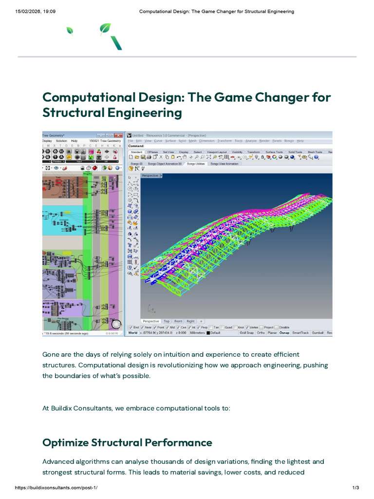 Buildix Consultants, Computational Design - The Game Changer For ...