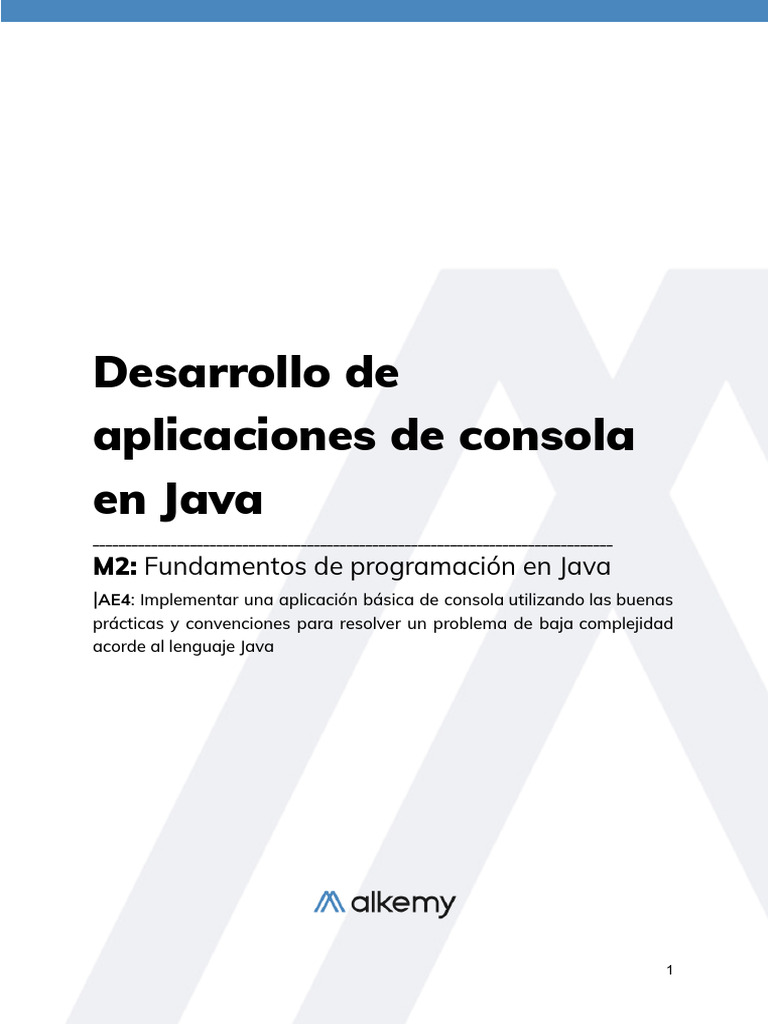 L4 ? Manual #4 Desarrollo de Aplicaciones de Consola en Java | PDF ...