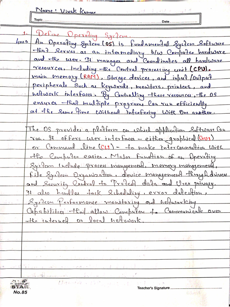 Os Assignments | PDF