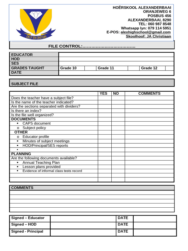 2015 - File Control | PDF