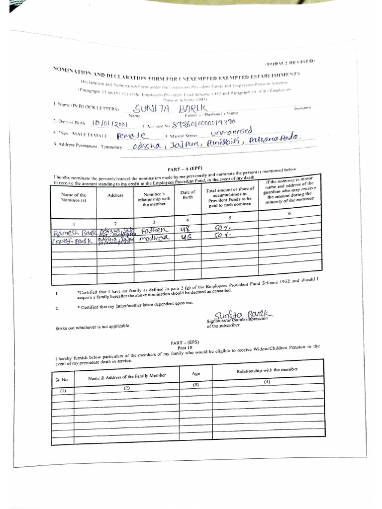 Form 2 | PDF