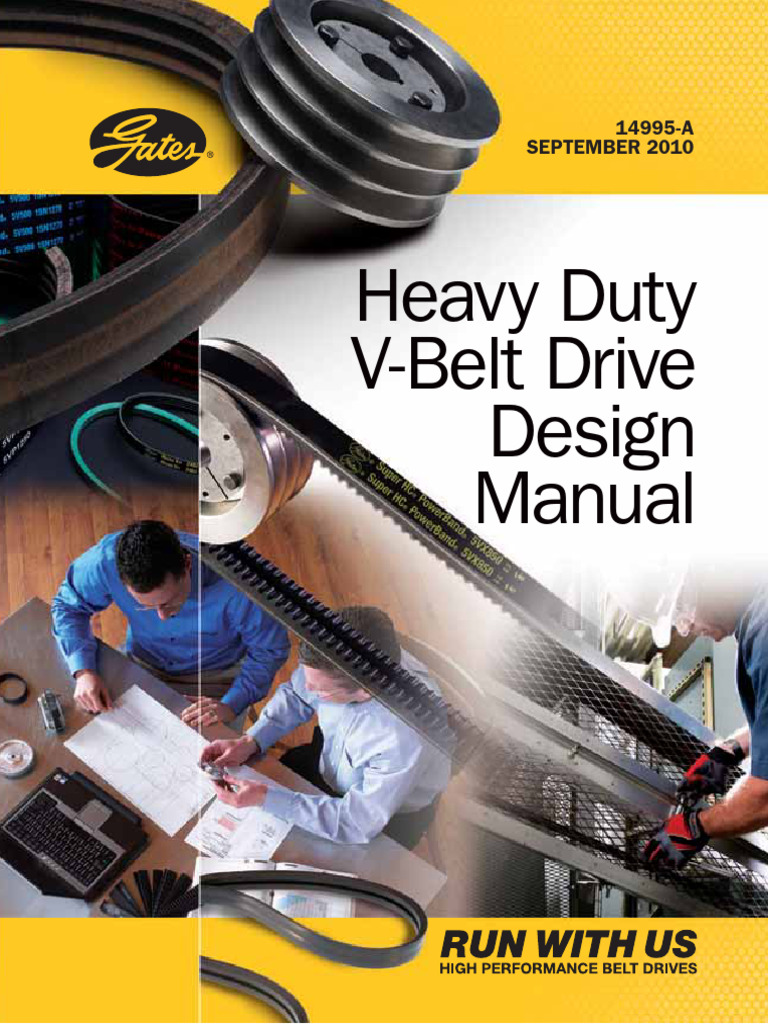 Heavy Duty Vbelt Drive Design Manual en | PDF | Belt (Mechanical) | Clutch