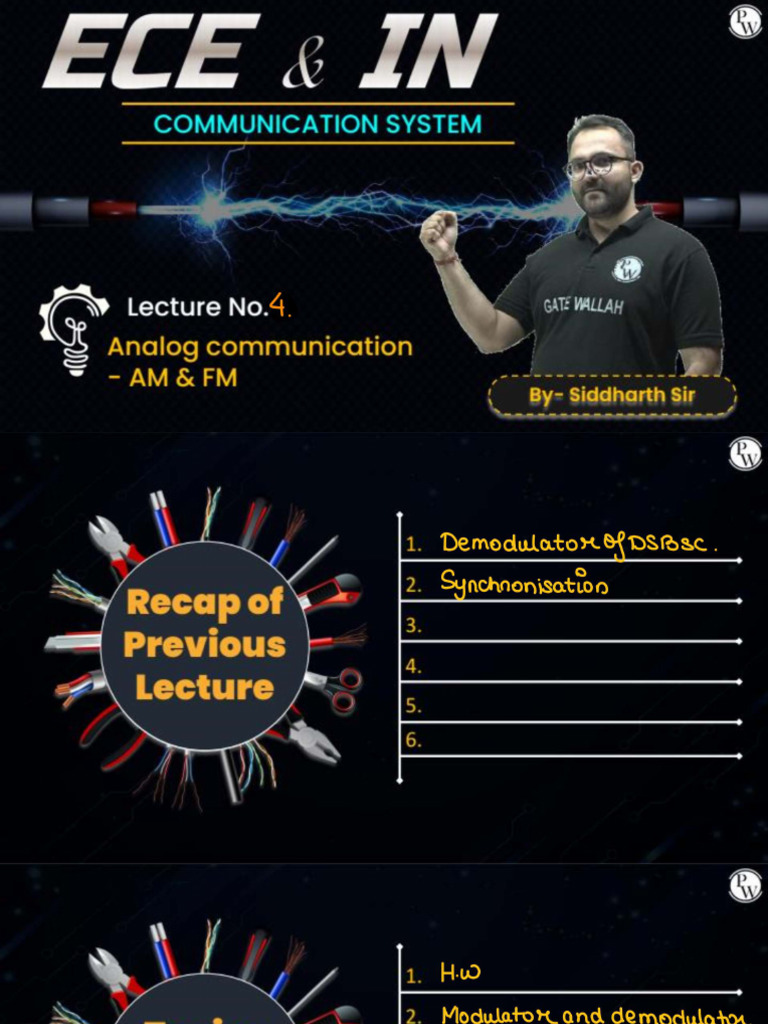 Analog Communication - AM and FM 04 Class Notes | PDF