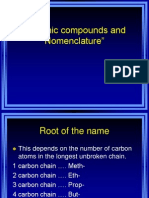 Organic Compounds and Nomenclature