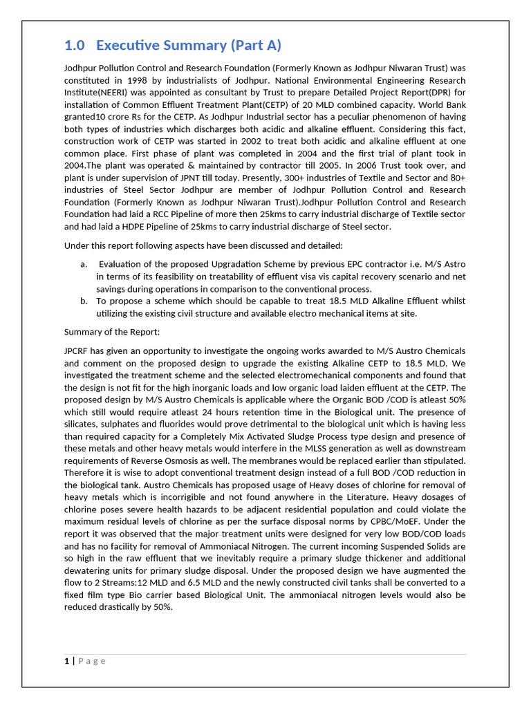 Augmentation Calculation For Aeration Unit JPNT | PDF | Sewage ...