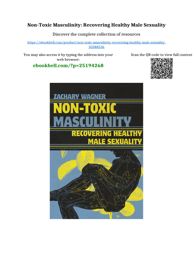 Non-Toxic Masculinity: Recovering Healthy Male Sexuality PDF Available ...