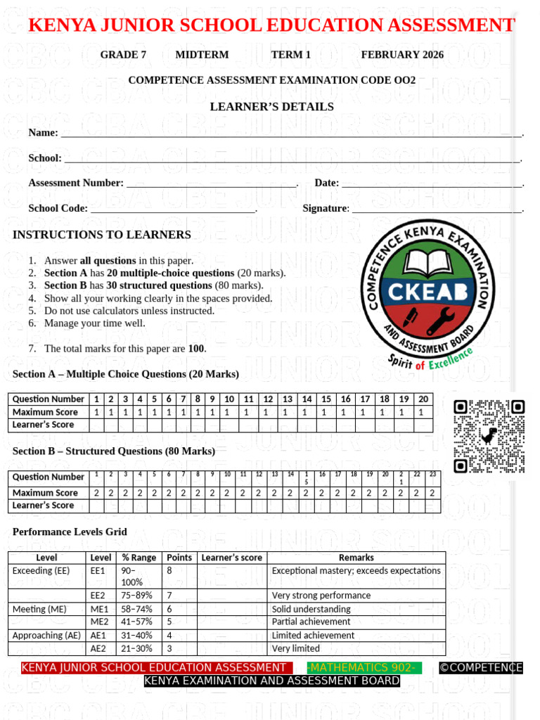Grade 7 Mathematics 002 | PDF | Arithmetic | Elementary Mathematics