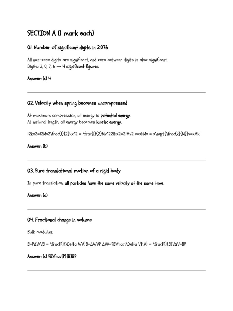 SP X1 Solutions (A & B) | PDF