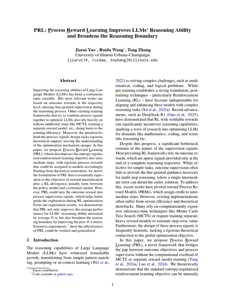 Process Reward Learning | PDF | Cognitive Science | Applied Mathematics