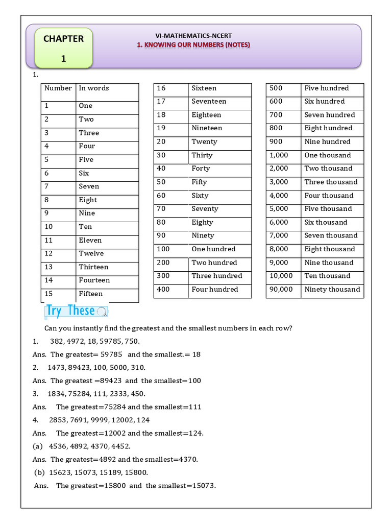 6 TH Class Maths 1 To 12 Units Notes | PDF | Kilogram | Litre