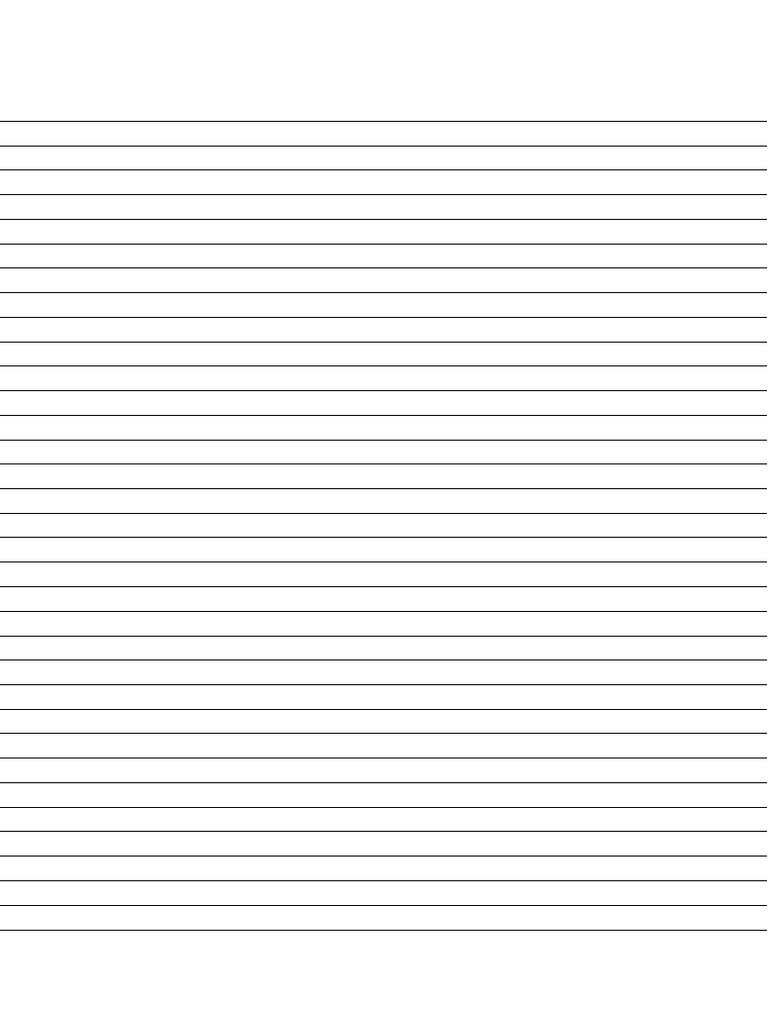 College Ruled Paper With Line Spacing | PDF