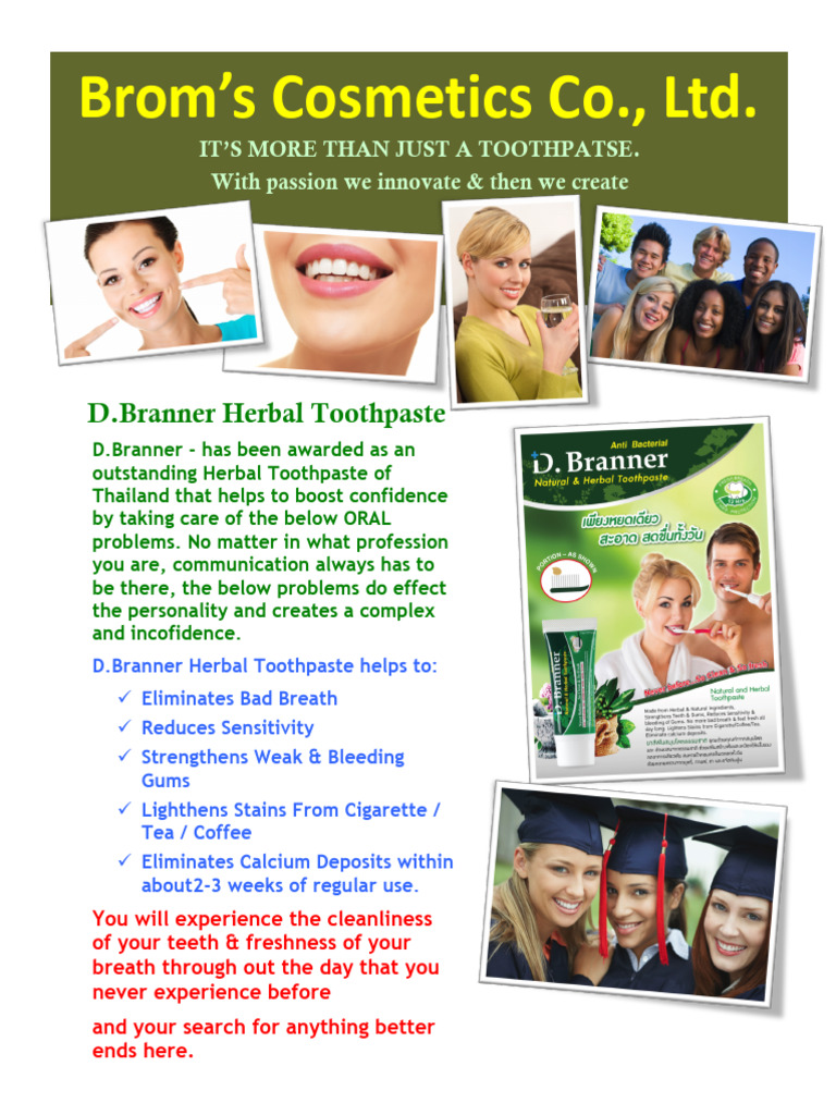 Anner Herbal Toothpaste Brochure | PDF | Mouth