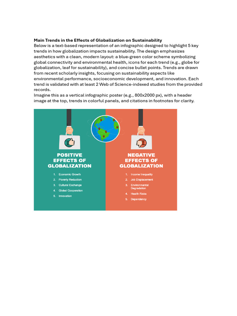 Main Trends in The Effects of Globalization On Sustainability | PDF