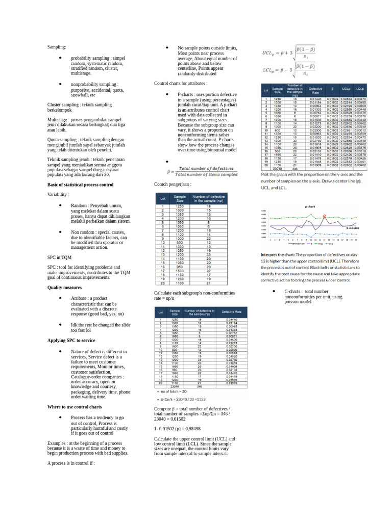 Pengendalian Mutu Hasil Hutan | PDF | Sampling (Statistics ...