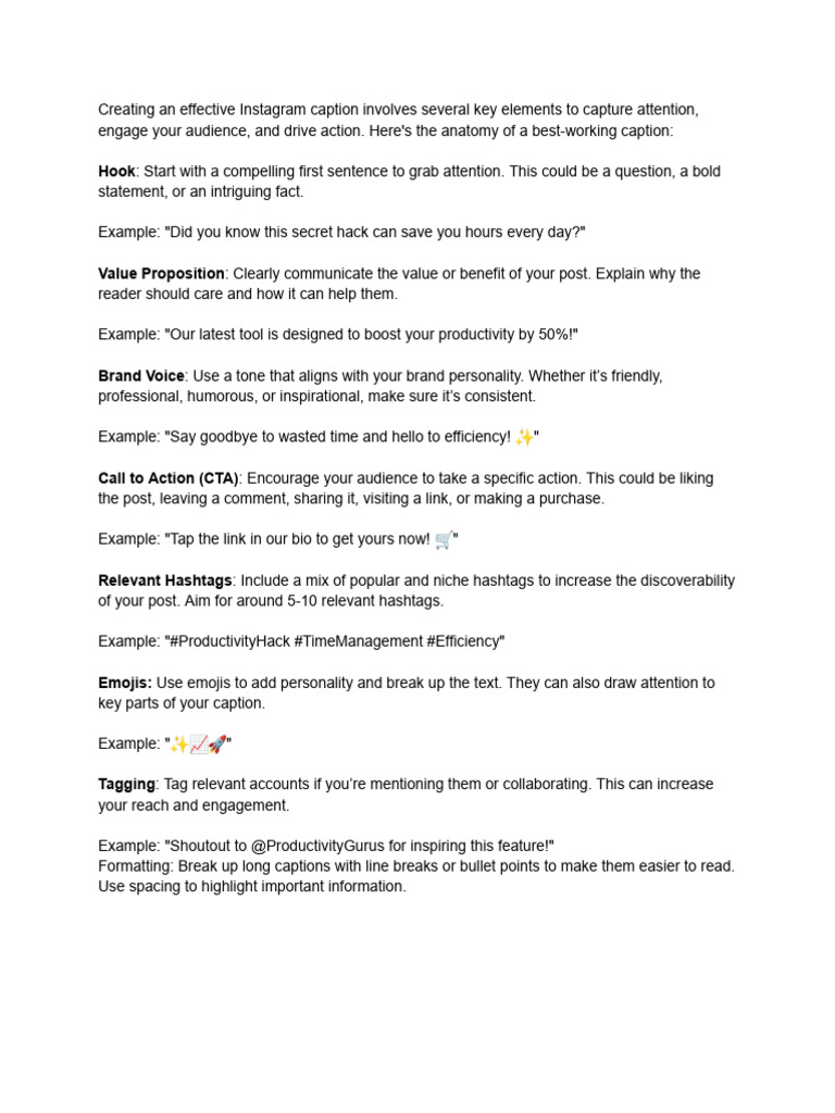 L9 - Anatomy of An Caption Document | PDF