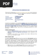 UWC 2025 Application Consent Form | PDF | Information | Social Ethics