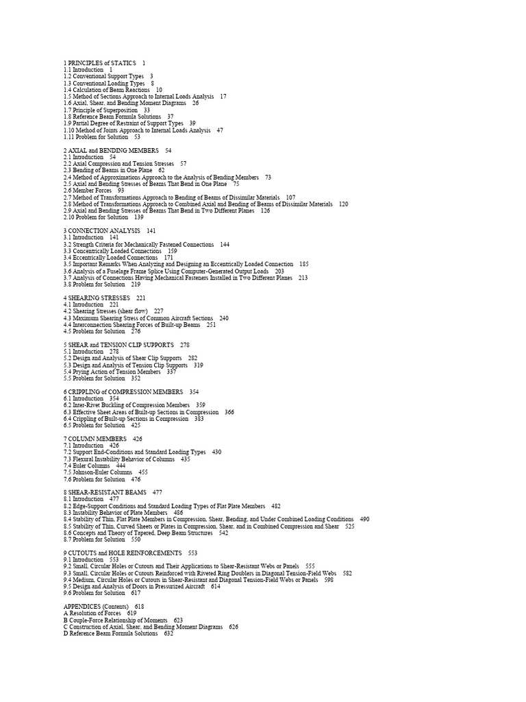 1 PRINCIPLES of STATICS 1 | PDF | Bending | Beam (Structure)