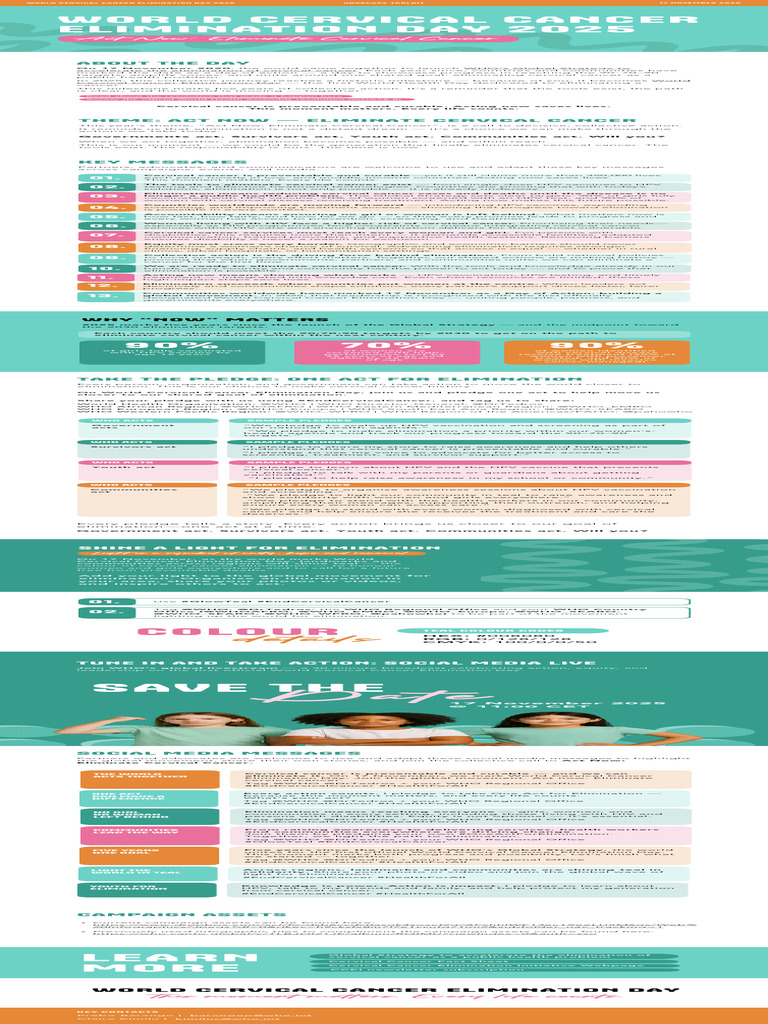 Cervical Cancer 2025 Toolkit | PDF | Cervical Cancer | Medicine