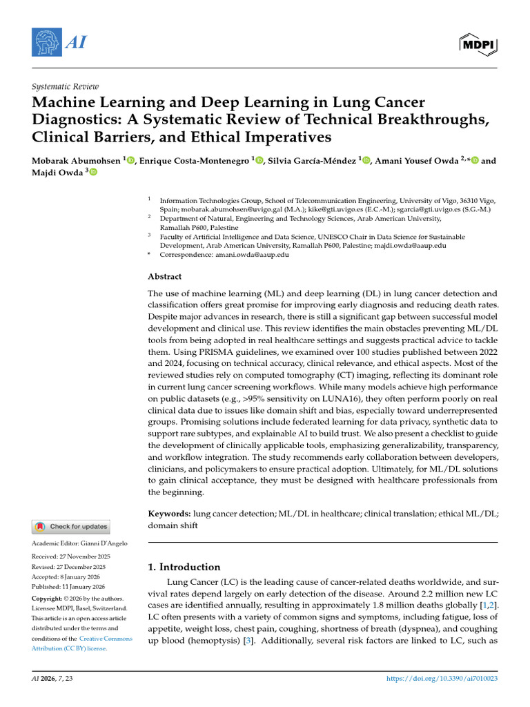 Ai 07 00023 v2 | PDF | Machine Learning | Ct Scan